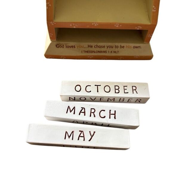 Dayspring Wooden Block Perpetual Calendar You’re Special To God - Picture 4 of 7